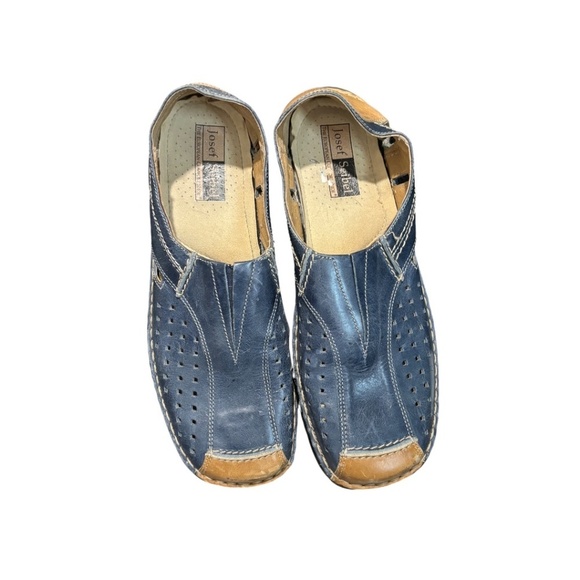 Joseph Seibel Size 41 Blue Classic Slip-On Comfort Shoes - Picture 4 of 4
